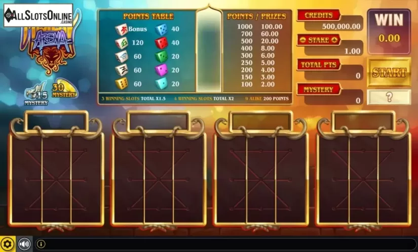 Reel Screen. Mystery Arena from GAMING1