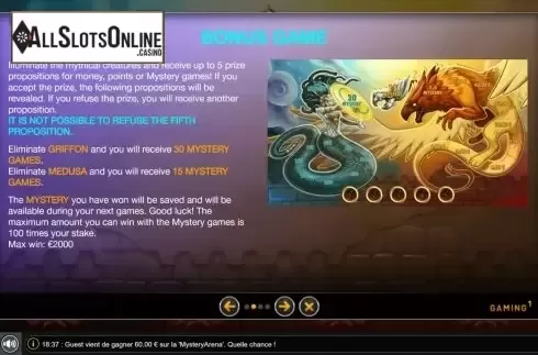 Features. Mystery Arena from GAMING1