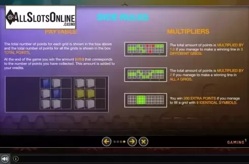 Paylines. Mystery Arena from GAMING1