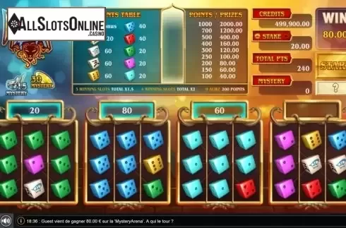 Win Screen. Mystery Arena from GAMING1