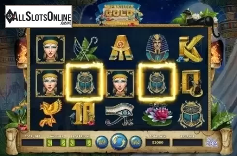 Win Screen 3. Nefertiti's Gold from ReelNRG
