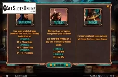 Screen2. Nights Of Fortune from Spinomenal