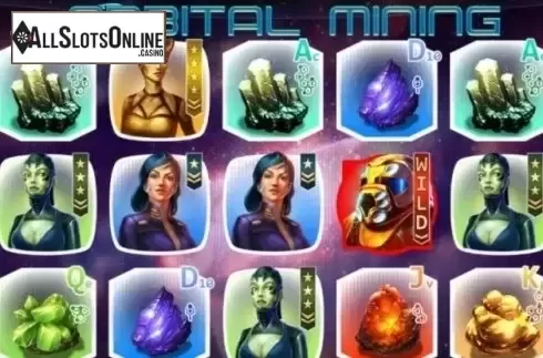 Game Workflow screen. Orbital Mining from Pragmatic Play