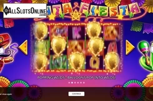 Intro screen 2. Pinata Fiesta from iSoftBet