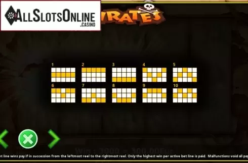 Paylines. Pirates (Fils Game) from Fils Game