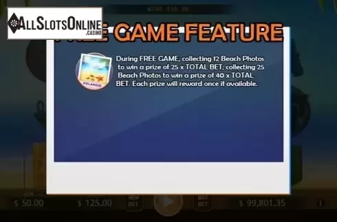 Features screen