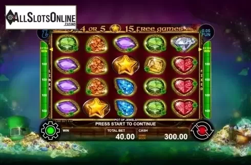 Reel Screen. Pot Of Jewels from Casino Technology