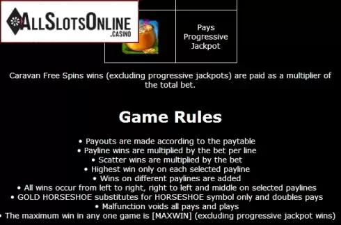 Paytable 1. Pots O'luck (Betdigital) from Betdigital