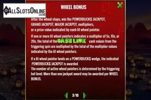 Features 3. Powerbucks Wheel of Fortune Exotic Far East from IGT