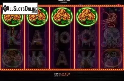 Win Screen. Queen Of Dead from Betixon
