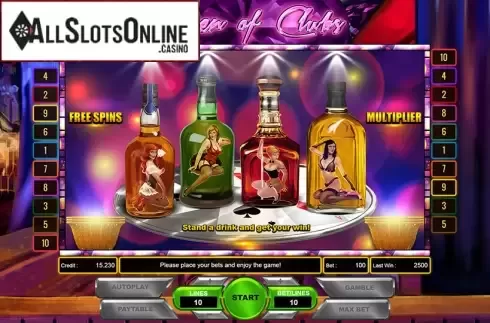 Bonus Feature. Queen of Clubs from Platin Gaming