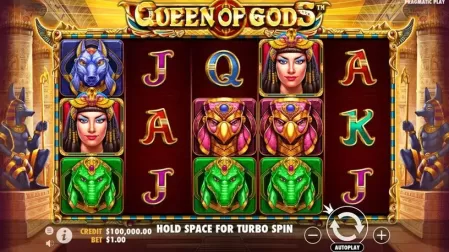Queen of Gods slot screenshot 1