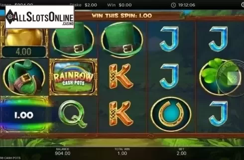 Win Screen 2. Rainbow Cash Pots from Inspired Gaming