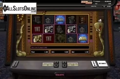 Wild Win screen. Randall's Riches from Realistic