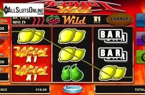 Screen 4. Red Hot Wild from Barcrest