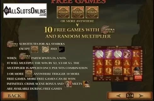 Paytable 3. Sherlock Mystery from Playtech
