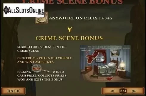 Paytable 2. Sherlock Mystery from Playtech