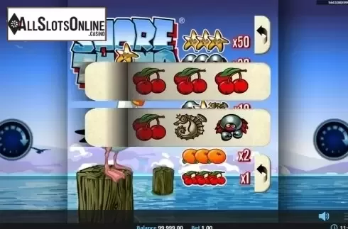 Game Screen 2. Shore Thing Pull Tab from Realistic
