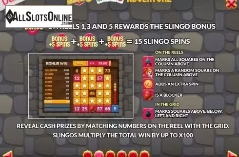 Game Rules 2. Slingo Wild Adventure from Slingo Originals