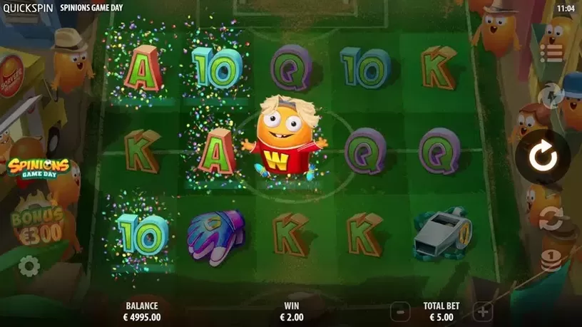 Spinions Game Day slot screenshot 2