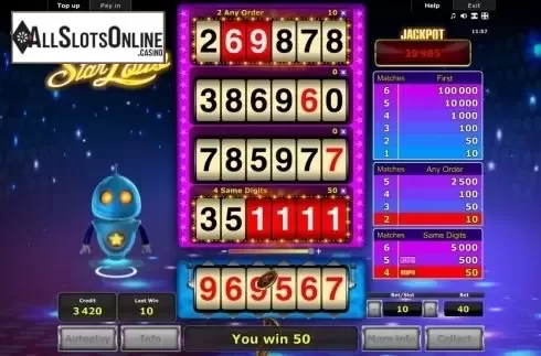 Screen 3. Star Lotto from Greentube