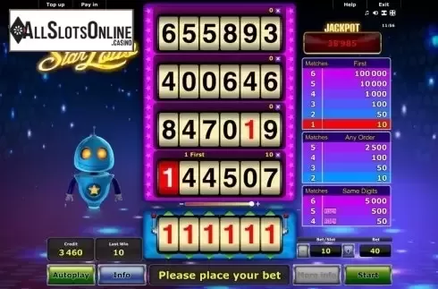 Screen 2. Star Lotto from Greentube