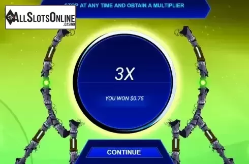 Win Bonus Game screen