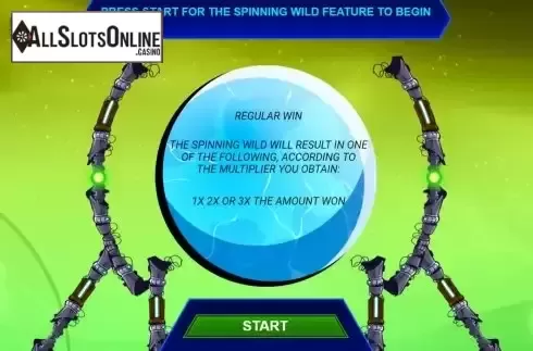 Bonus Game screen