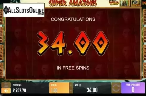 Win Free Spins screen
