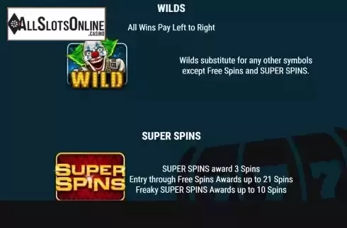 Features screen