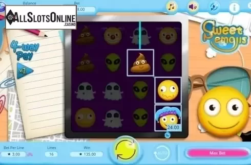 Screen7. Sweet Emojis from Booming Games