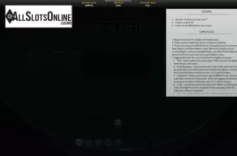 Rules screen