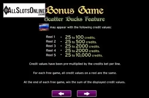 Paytable 3. The Amulet and the Charm from High 5 Games