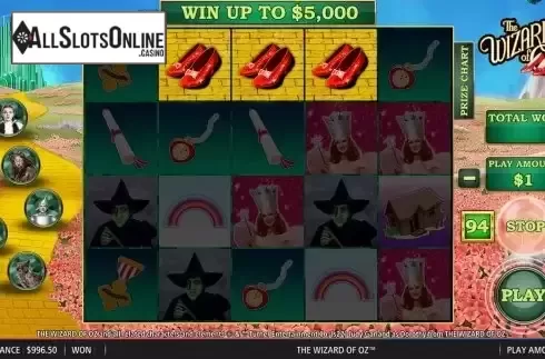 Free Spins Win Screen