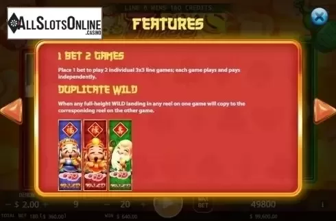 Features. Three Gods from KA Gaming