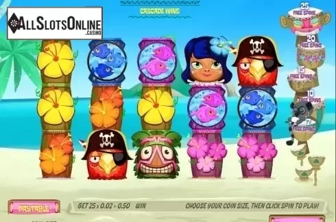 Screen 1. Tiki Totems from Roxor Gaming