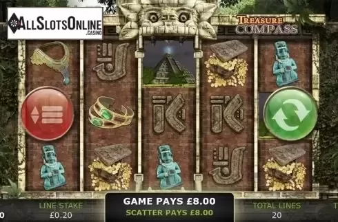 Scatter screen. Treasure Compass from GECO Gaming
