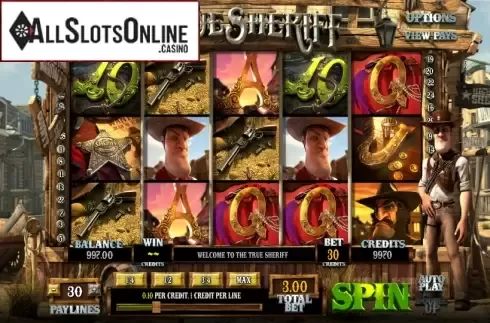 Reels. True Sheriff from Betsoft