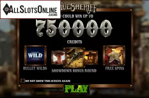 Game features. True Sheriff from Betsoft