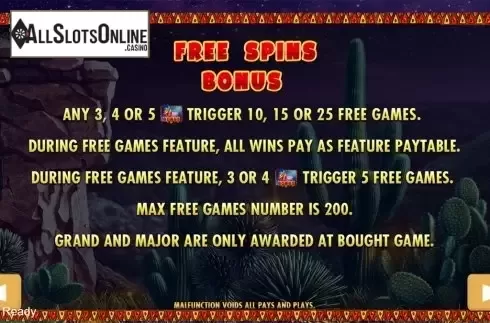 Paytable 2. VIVA MEXICO from PlayStar
