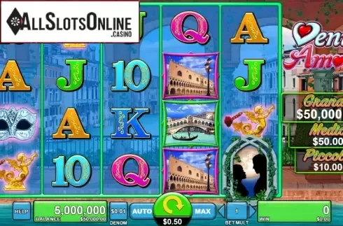 Reel Screen. Venice Amore from Spin Games