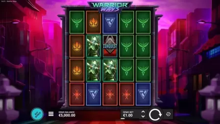 Warrior Ways slot screenshot 1