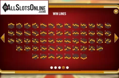 Paytable. Warriors Quest from NetGaming