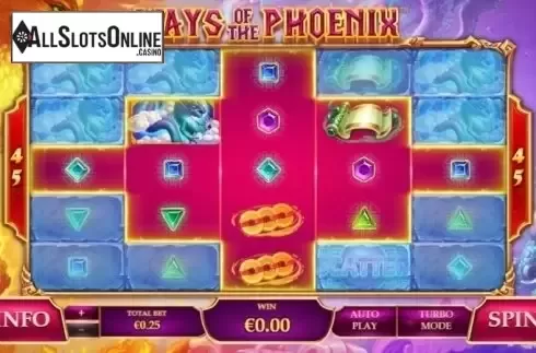 Reel Screen. Ways of the Phoenix from Playtech