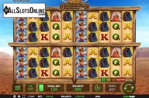 Reels screen 2. Wild Stallion from StakeLogic