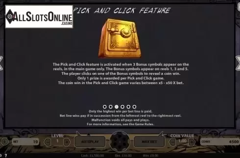 Paytable 3. Wild Wild West from NetEnt