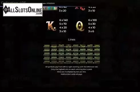 PayLines Screen
