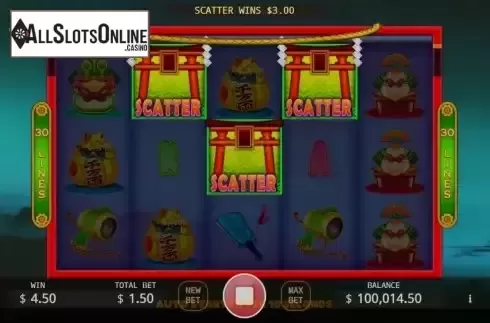 Free Spins Game screen