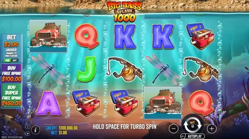 Big Bass Splash 1000 slot screenshot 