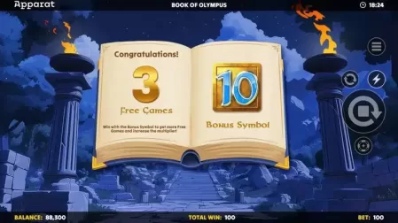 Book of Olympus slot screenshot 3